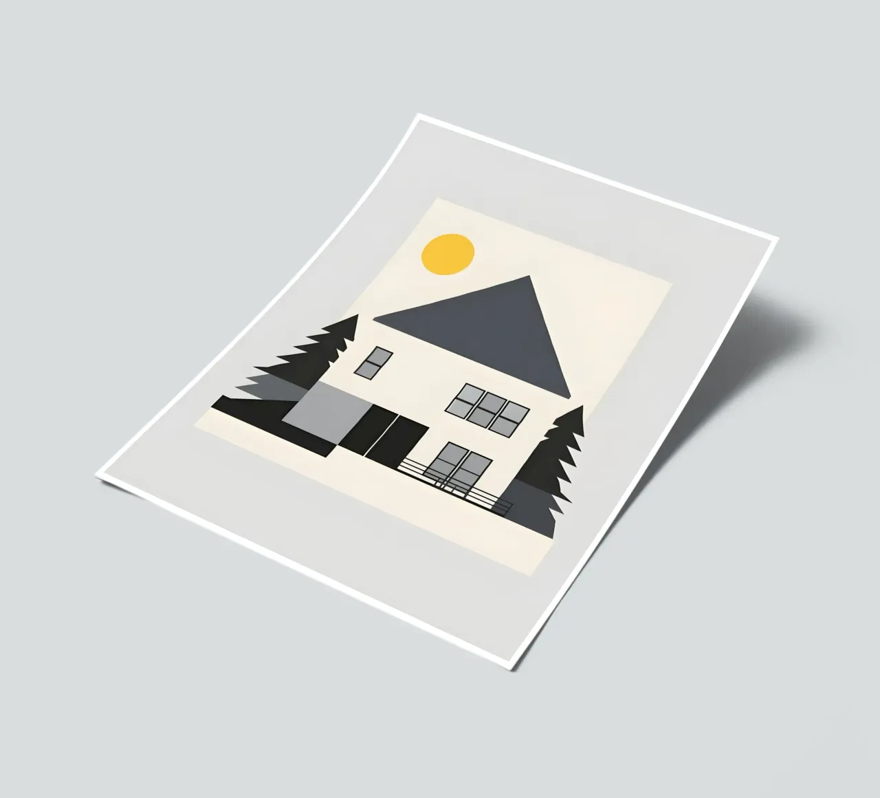 Casa semplice foglio adesivo da Botanical Gallery