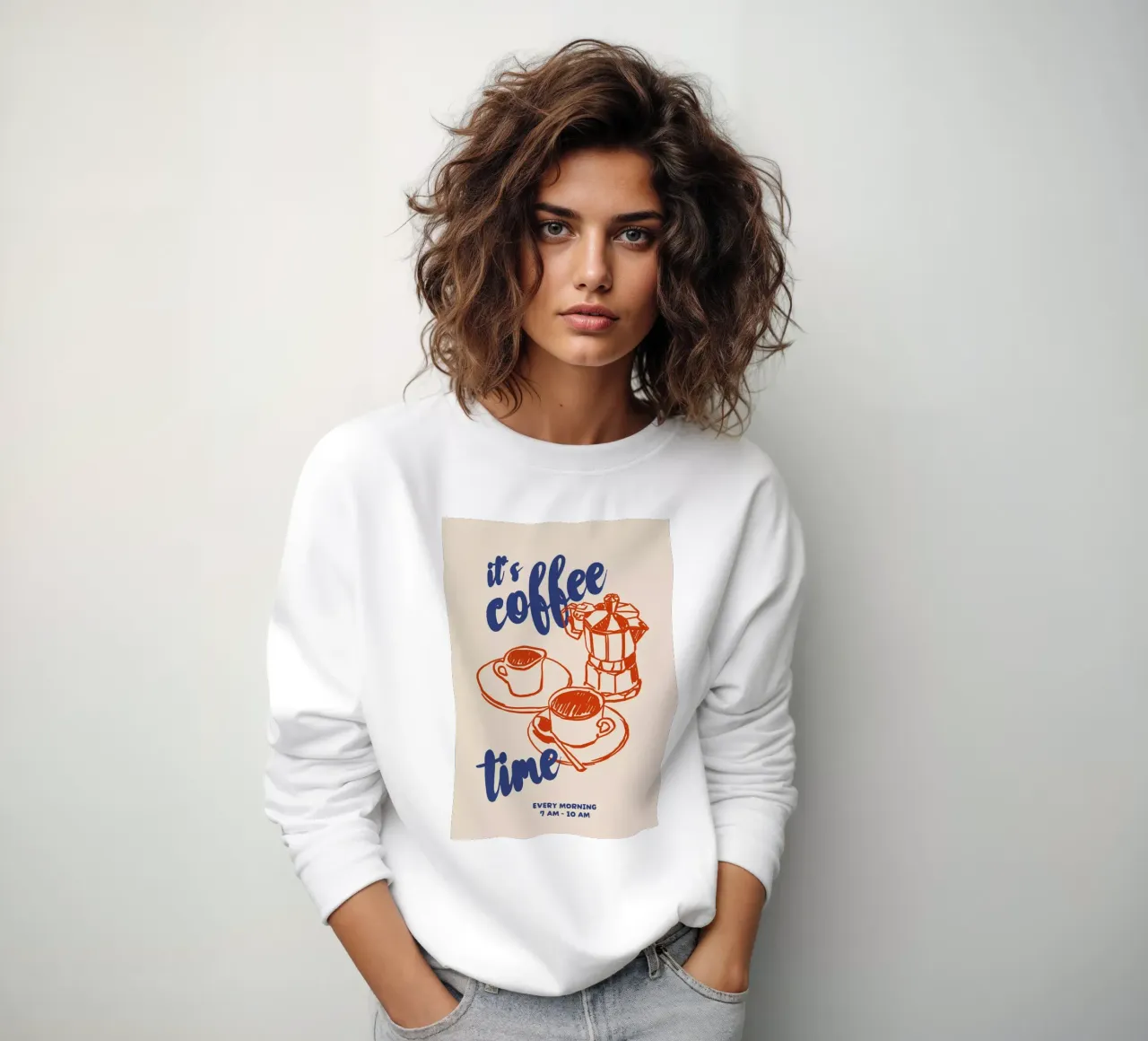 Boho Food 1 Coffee Time felpa da Boho Print Collection