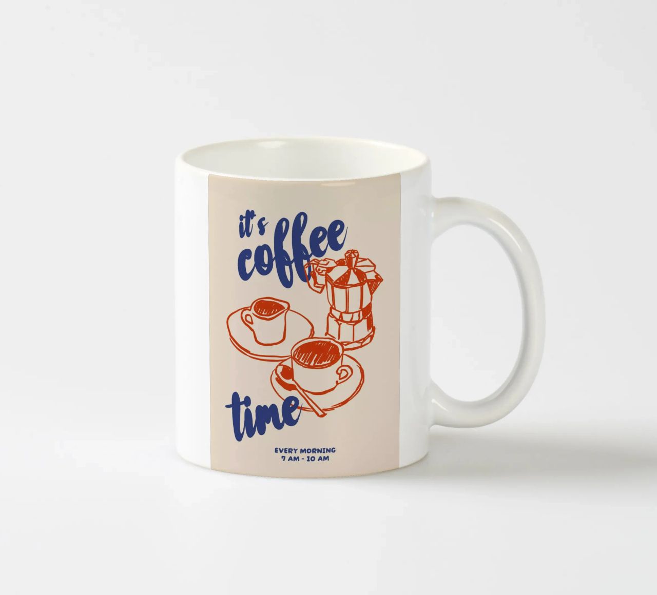 Boho Food 1 Coffee Time Keramik Tasse von Boho Print Collection
