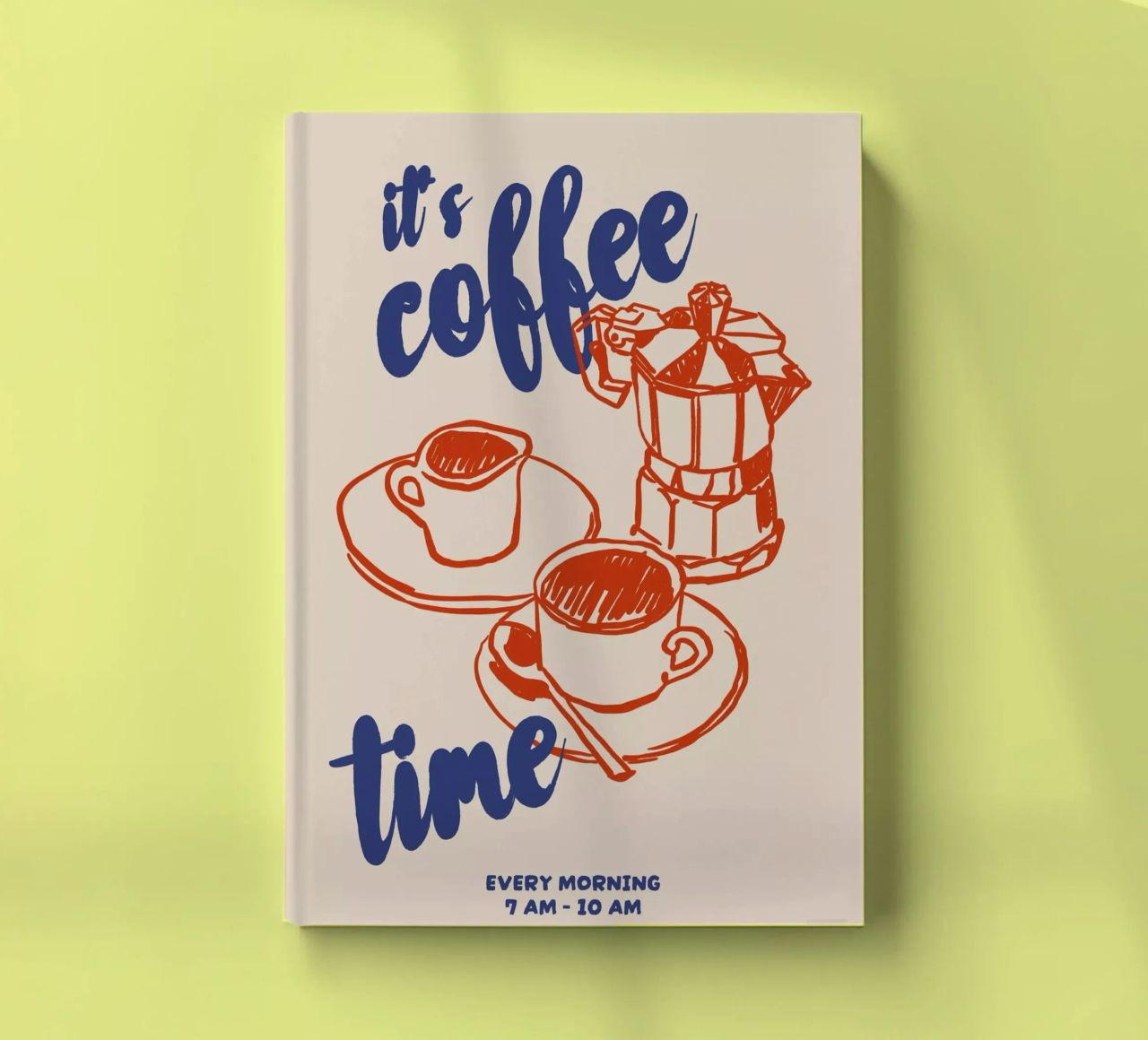Boho Food 1 Coffee Time notebook by Boho Print Collection