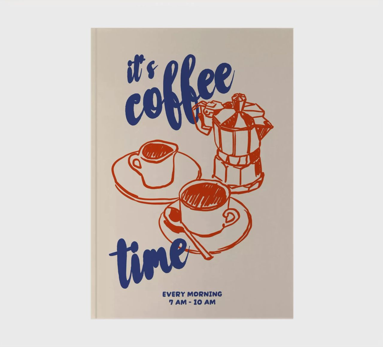 Boho Food 1 Coffee Time notebook by Boho Print Collection