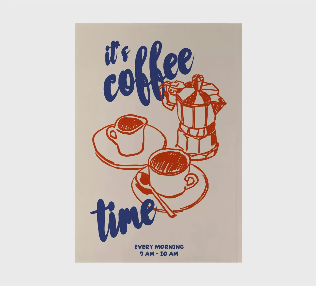 Boho Food 1 Coffee Time cuaderno de Boho Print Collection