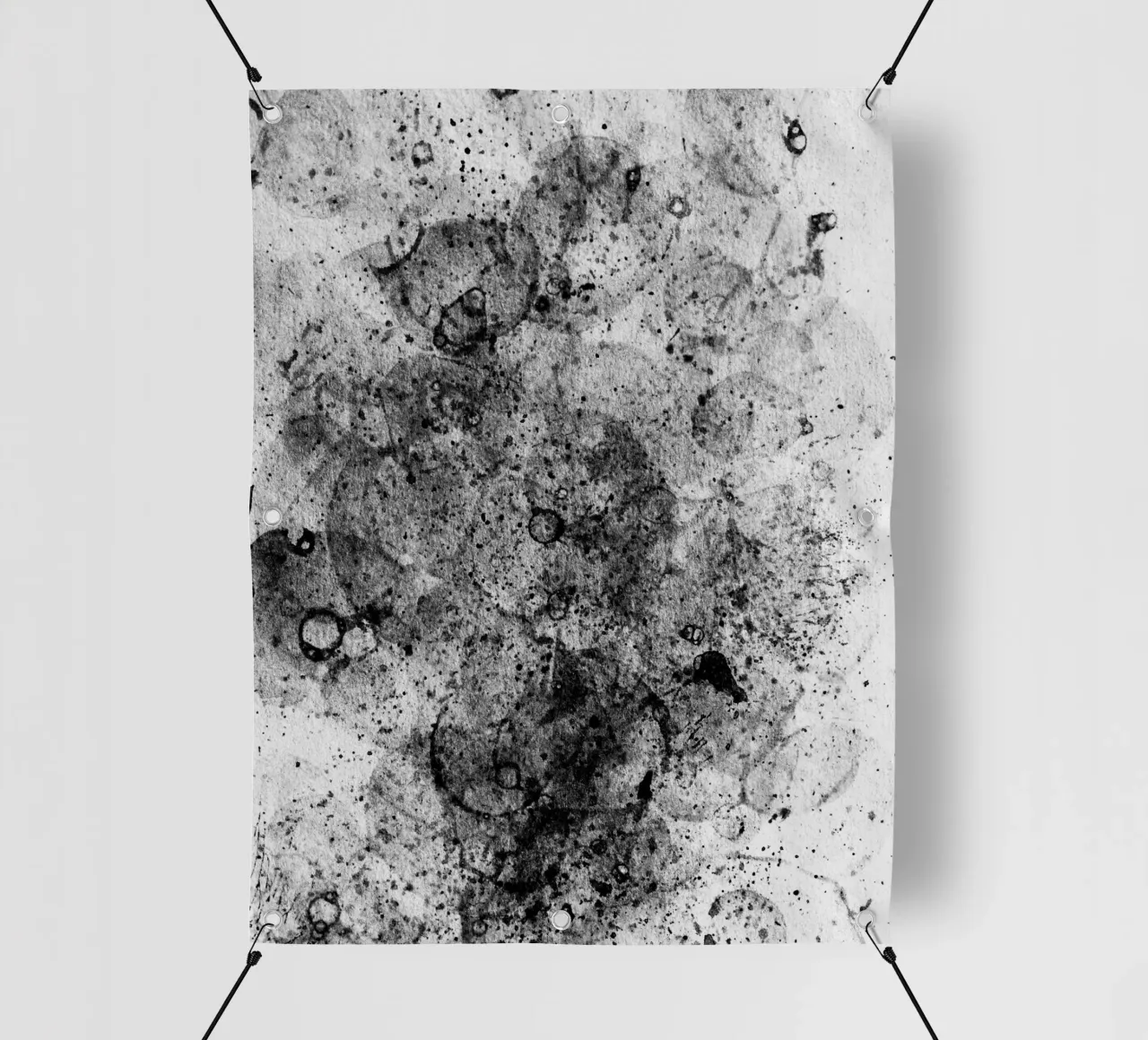 Abstract Artwork Greyscale #3 telo in pvc da kathrinmay