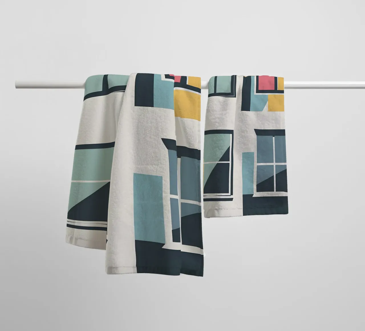 Window Grid towel by Botanical Gallery