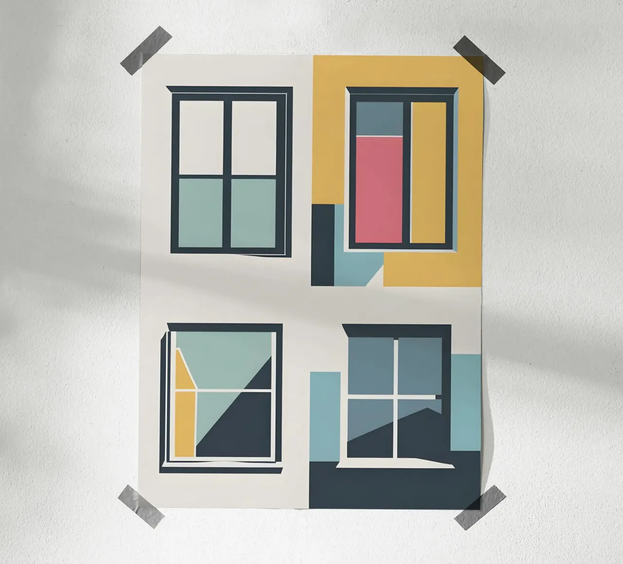 Window Grid poster by The Green Room