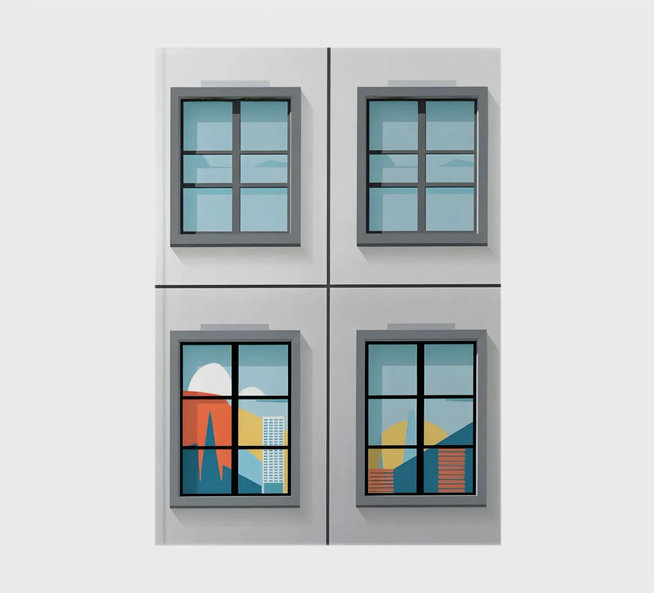 Window Grid notebook by Botanical Gallery