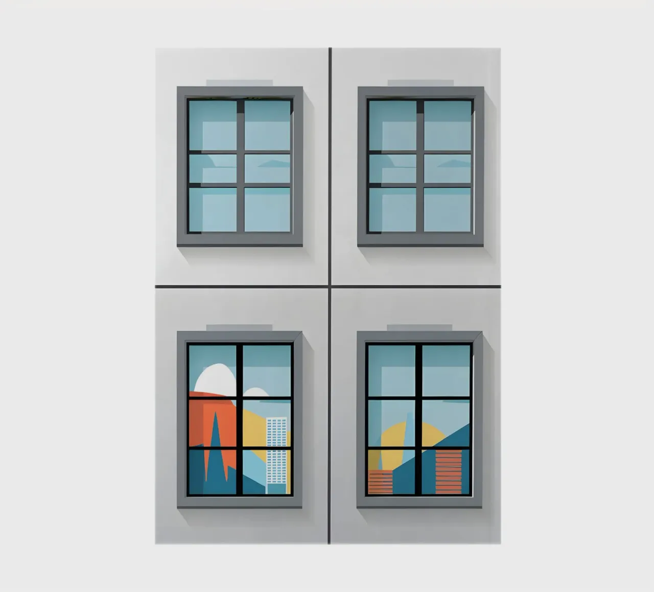 Window Grid notebook by Botanical Gallery