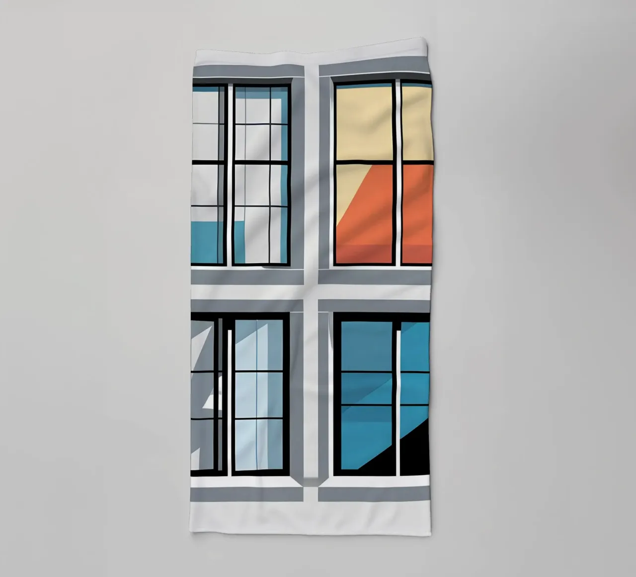 Window Grid towel by Botanical Gallery