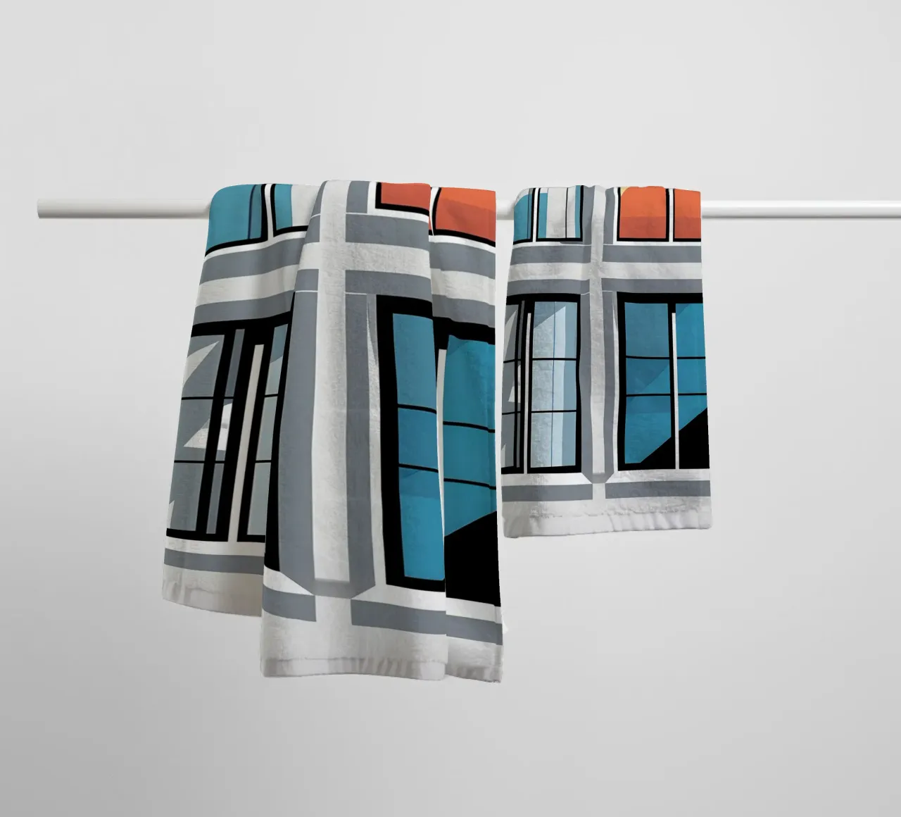 Window Grid towel by Botanical Gallery