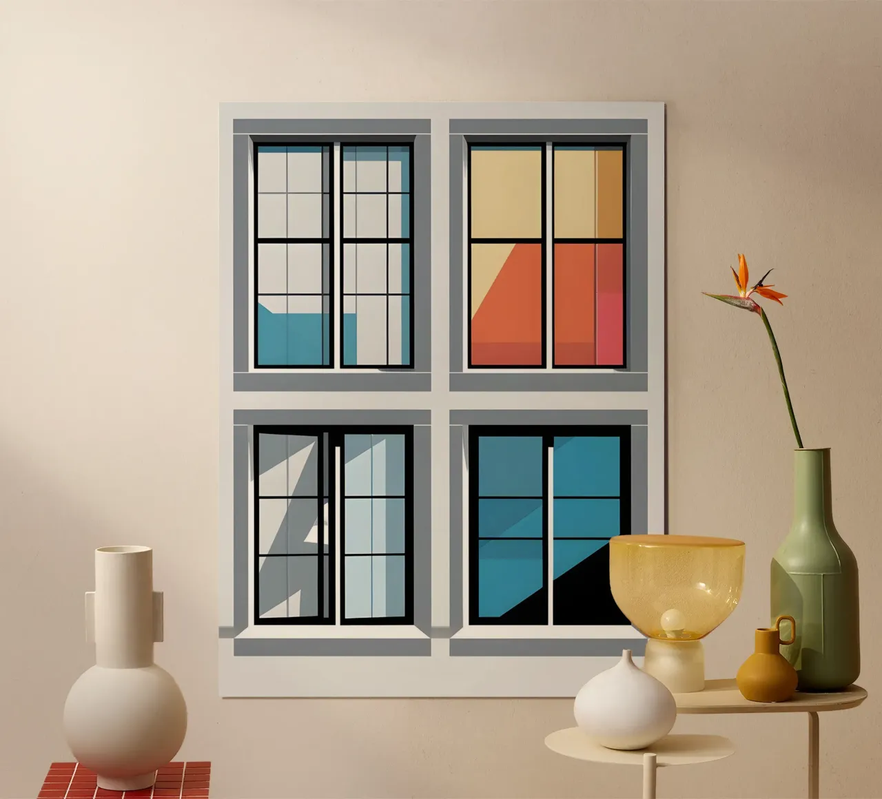 Window Grid poster by The Green Room