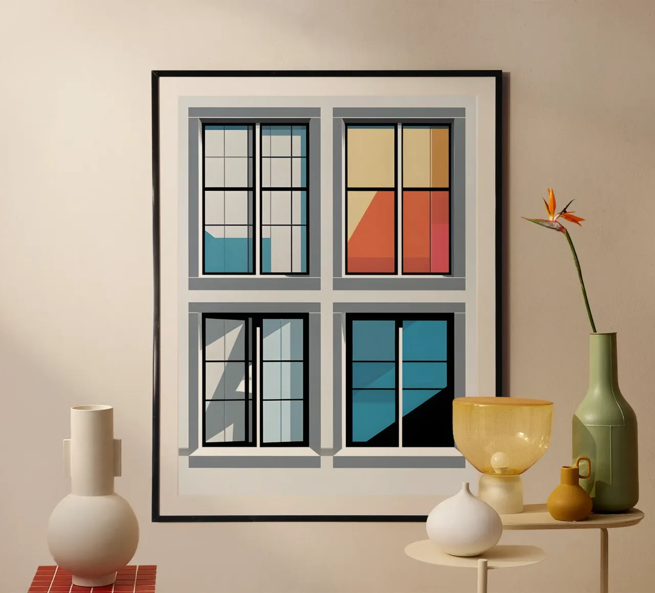 Window Grid poster by The Green Room