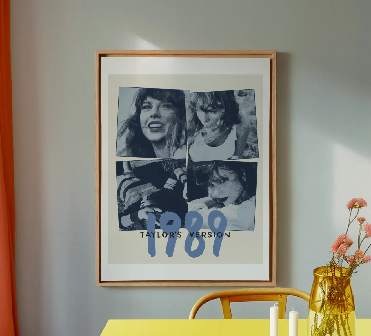 Taylors Version 1989 Taylor Swift Leinwand mit Schattenfugenrahmen von ramdakjagualma