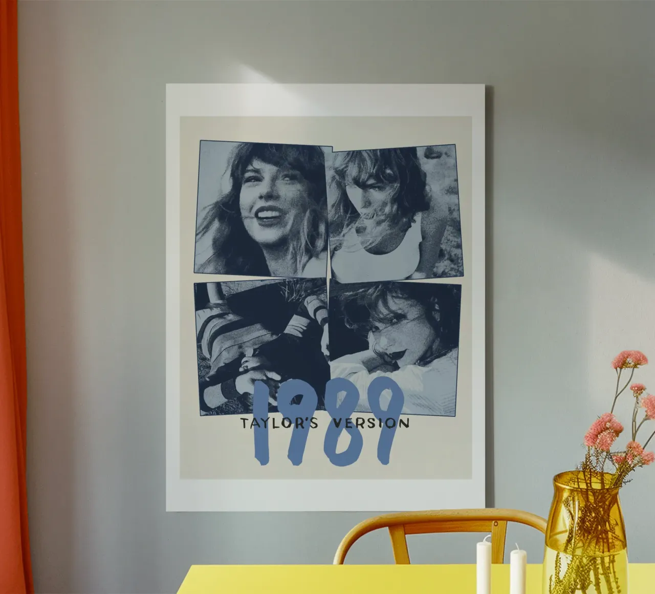 Taylors Version 1989 Taylor Swift Leinwand mit Schattenfugenrahmen von ramdakjagualma