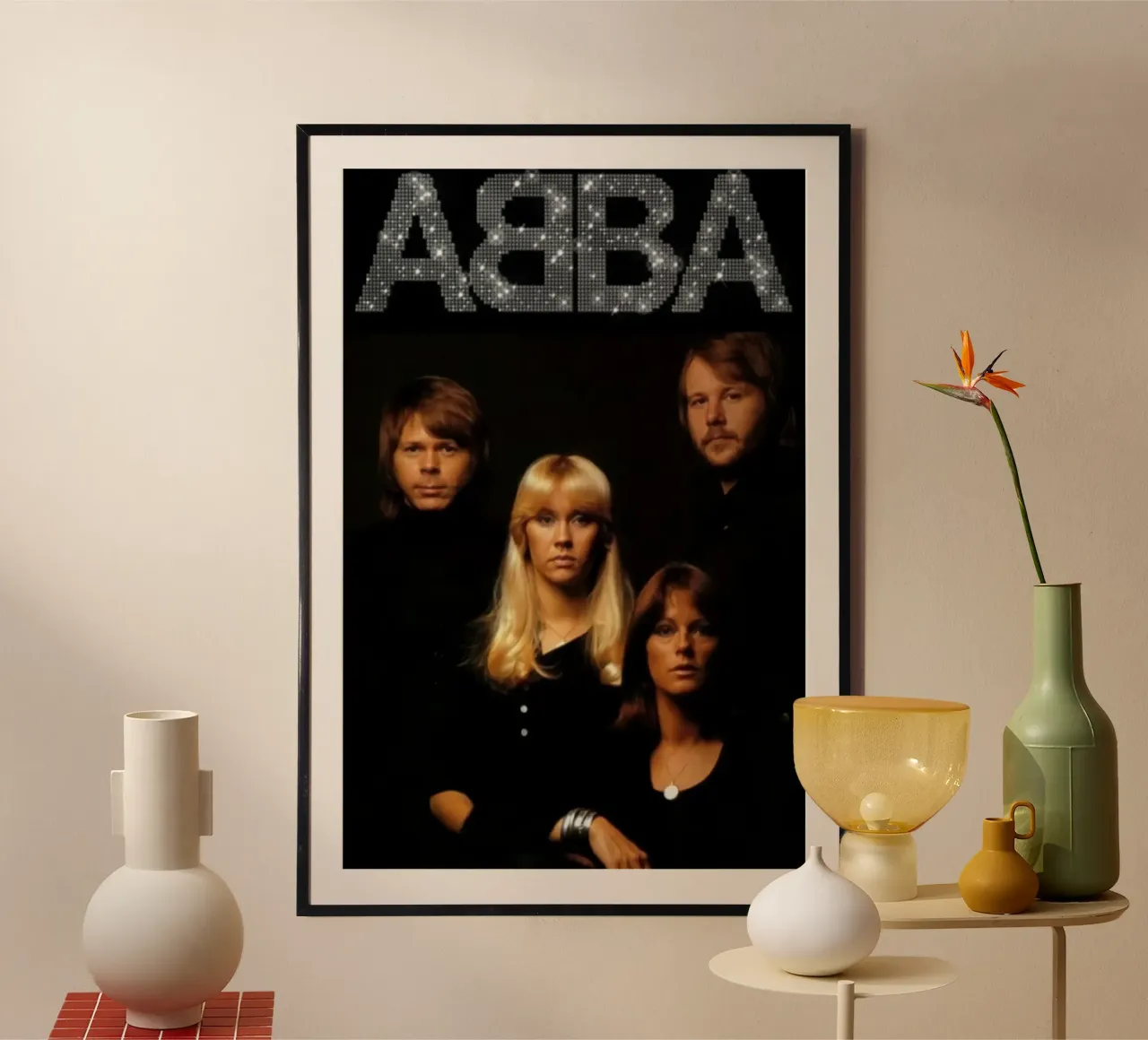All Member Abba Style Poster poster con telaio in legno da RukoLO