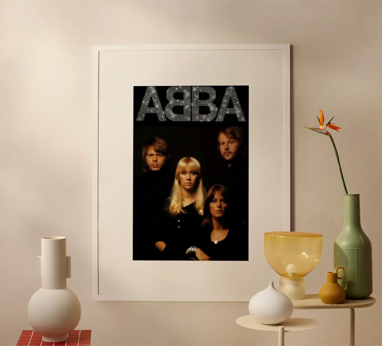 All Member Abba Style Poster poster con telaio in legno da RukoLO