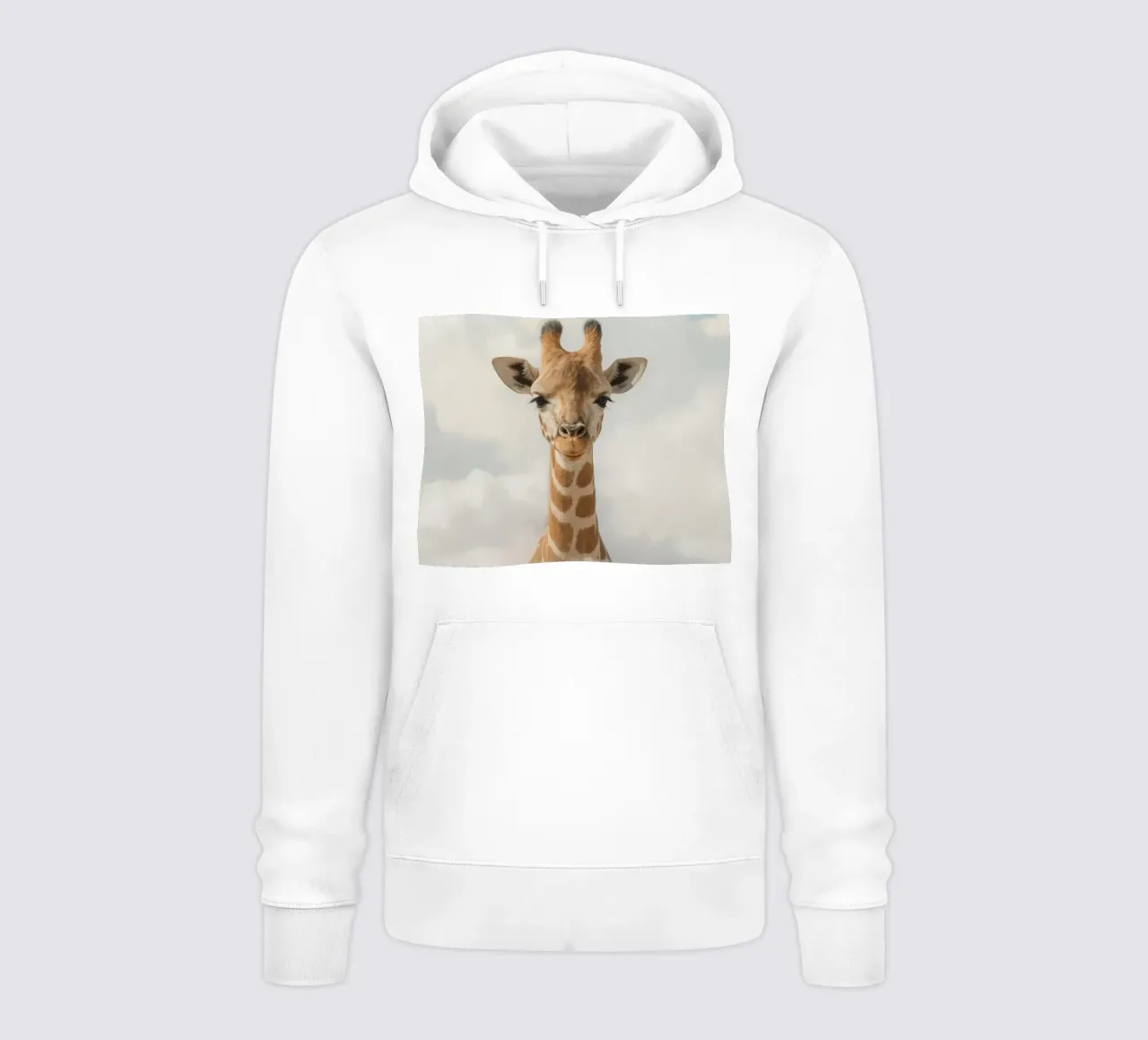 Giraffa sulle nuvole felpa con cappuccio da DesignDoodle