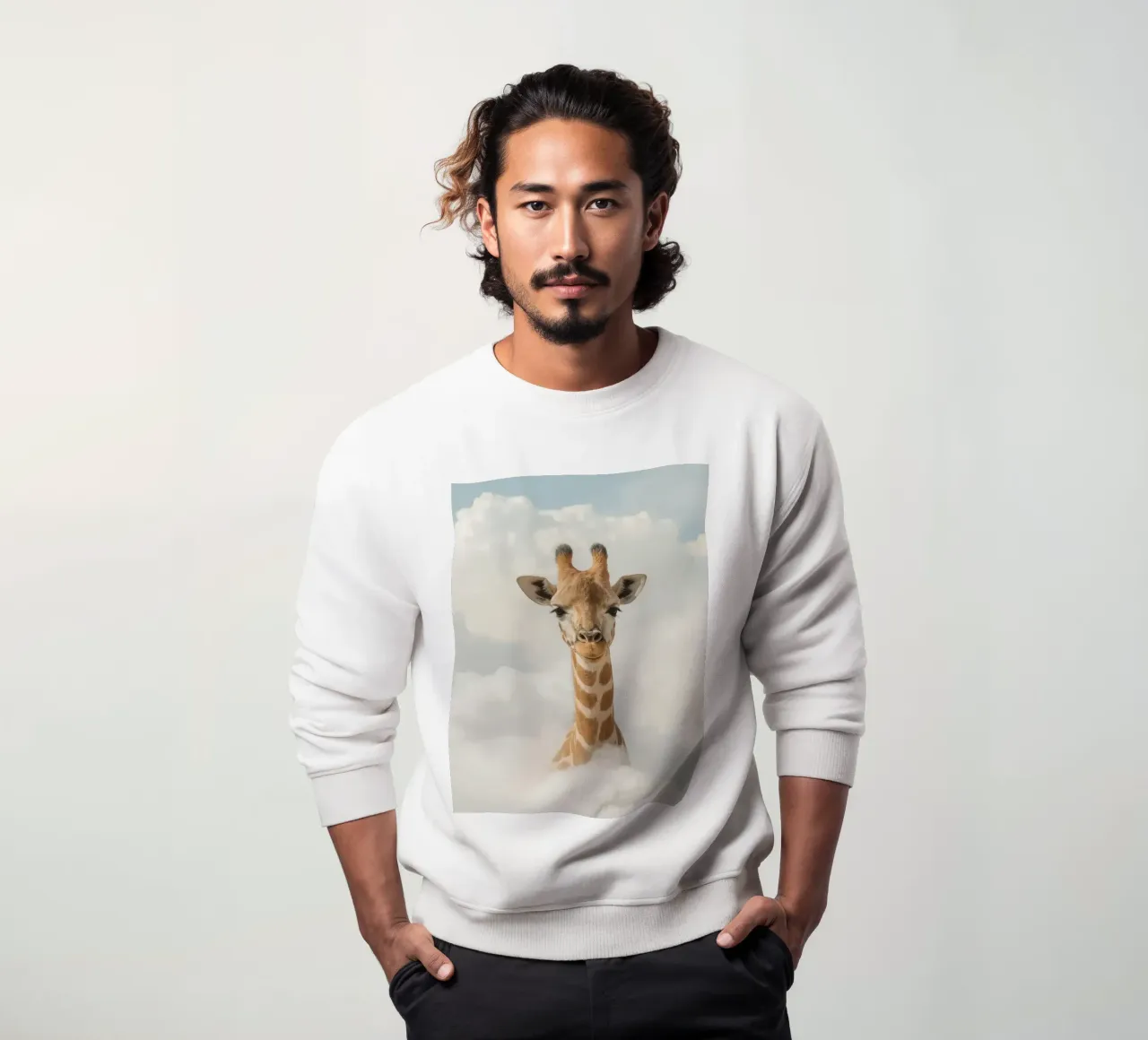 Giraffa sulle nuvole felpa da DesignDoodle