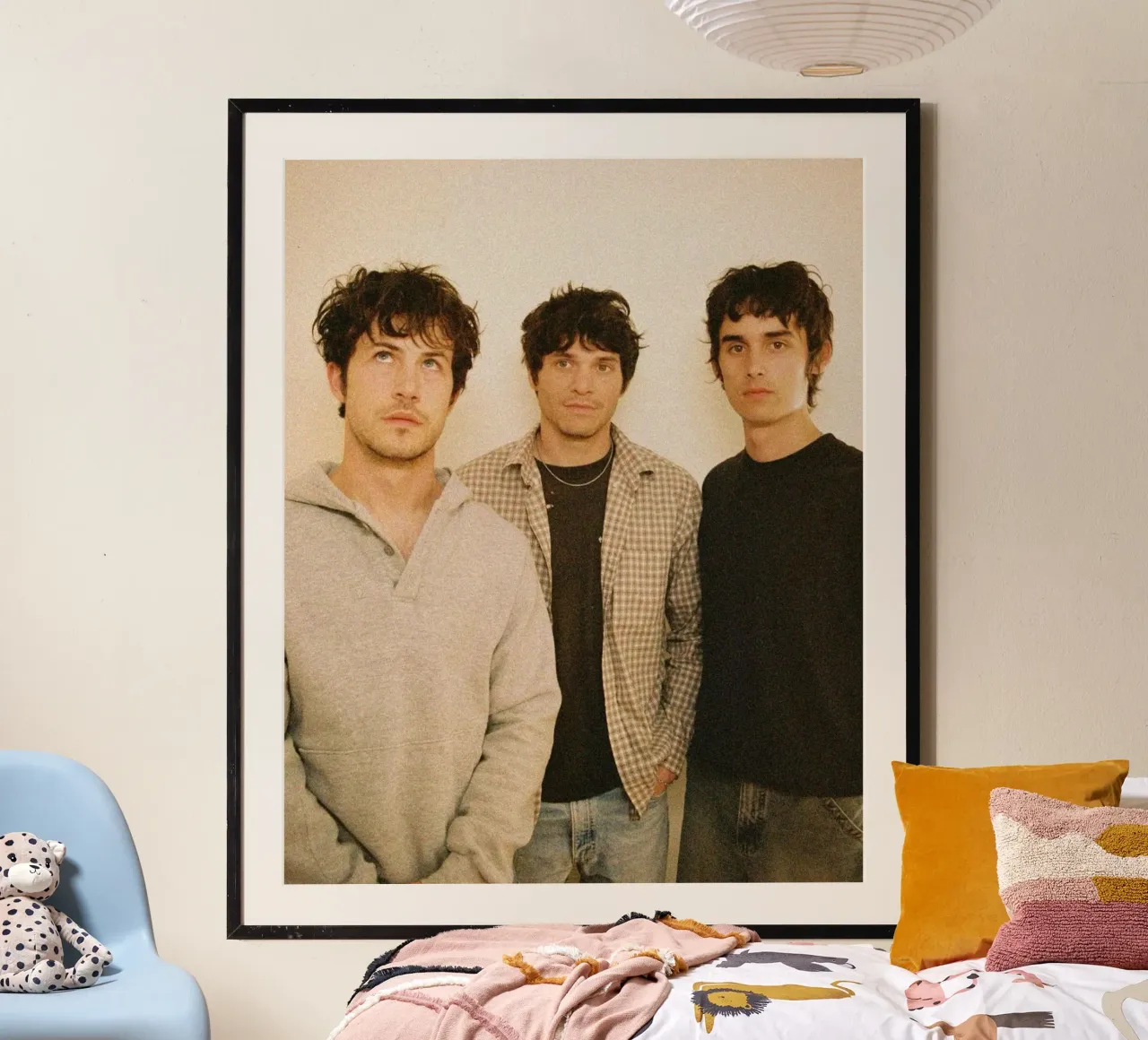 Notti indie senza fine poster con telaio in legno da ktlocb