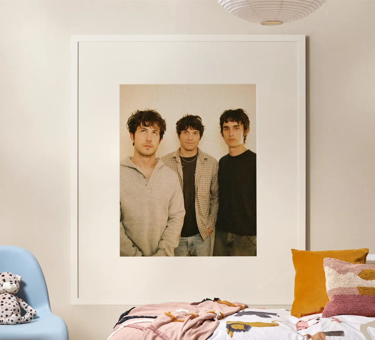 Notti indie senza fine poster con telaio in legno da ktlocb