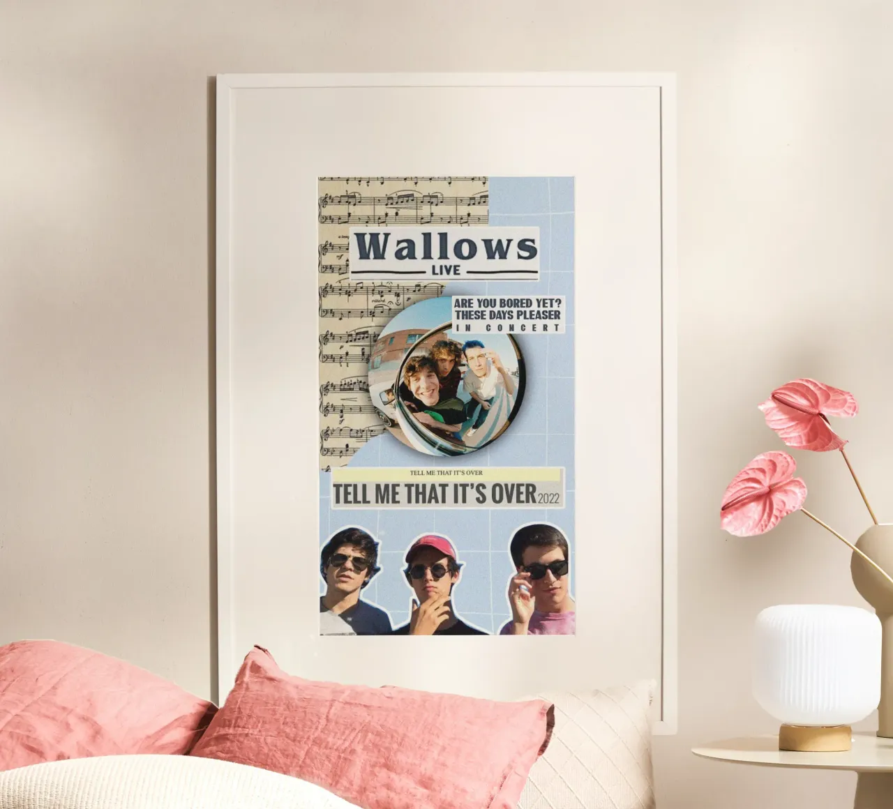 Tra un momento e l'altro poster con telaio in plastica da ktlocb