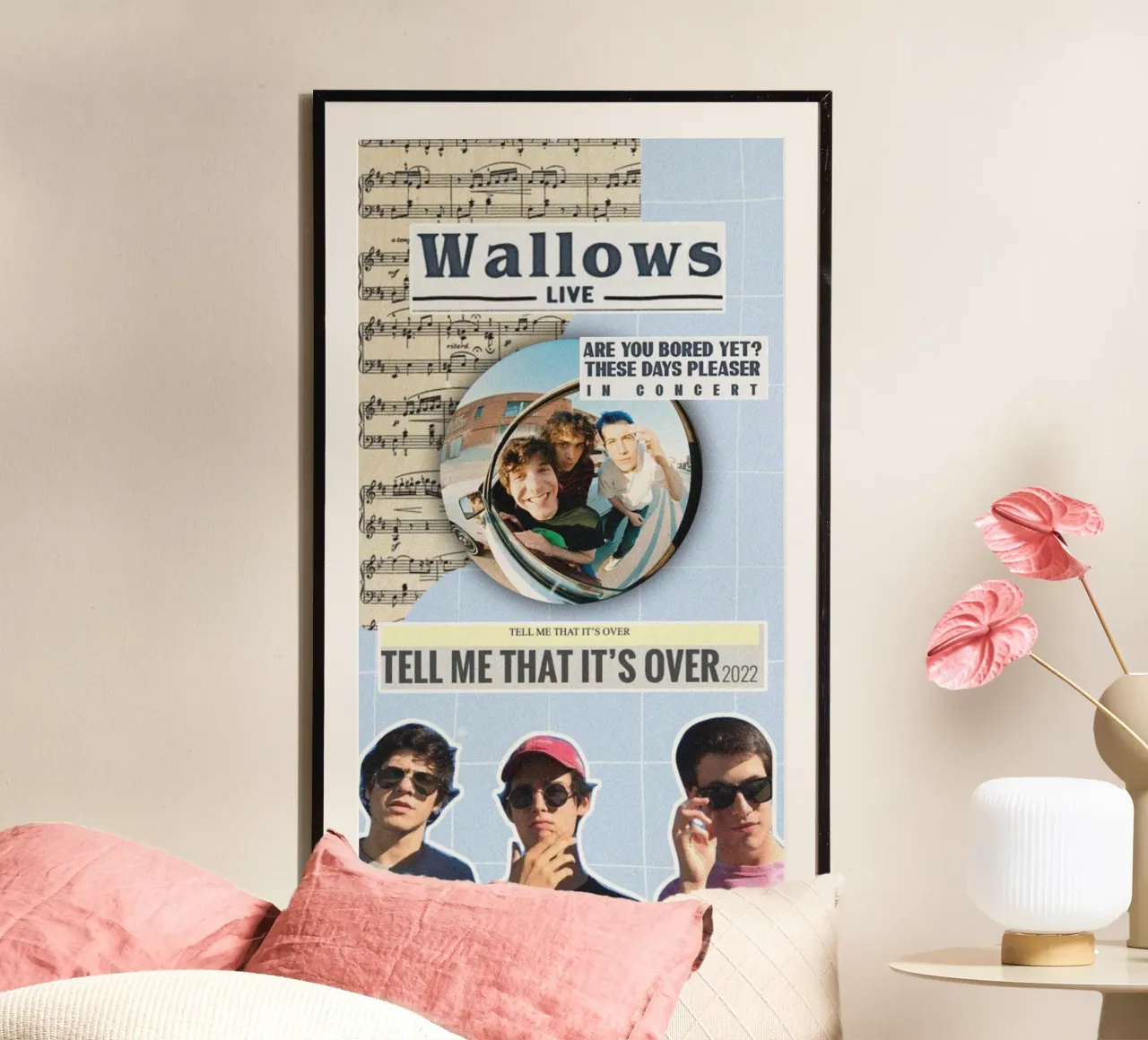 Tra un momento e l'altro poster con telaio in plastica da ktlocb