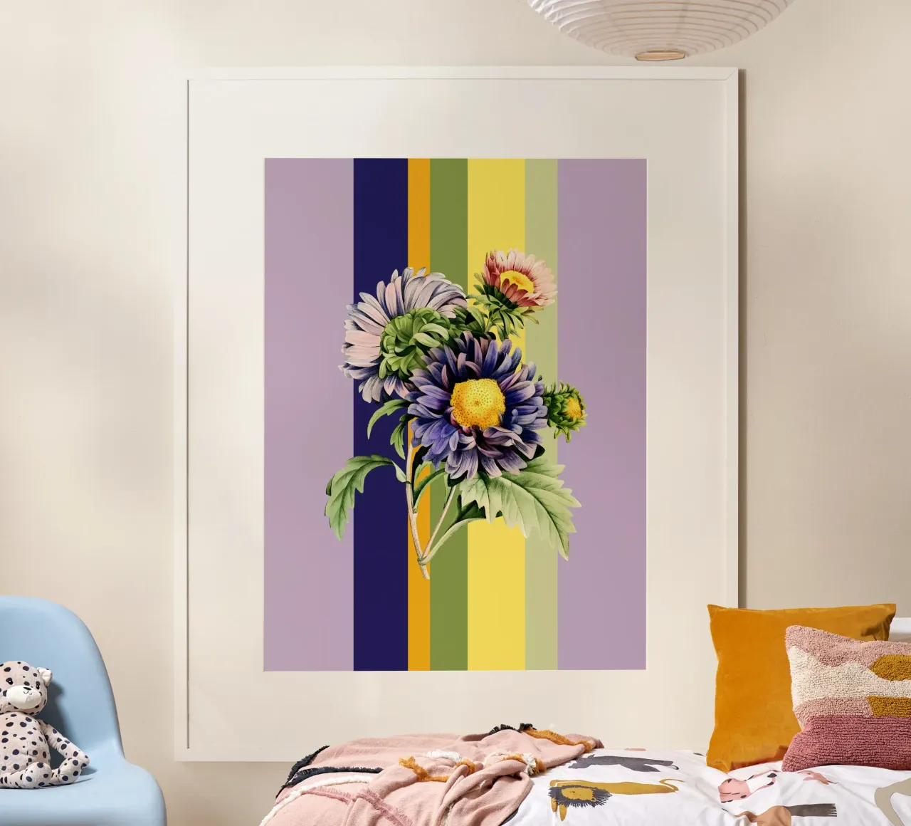 Belle Botanica 9 Aster Dumosus poster da superprint