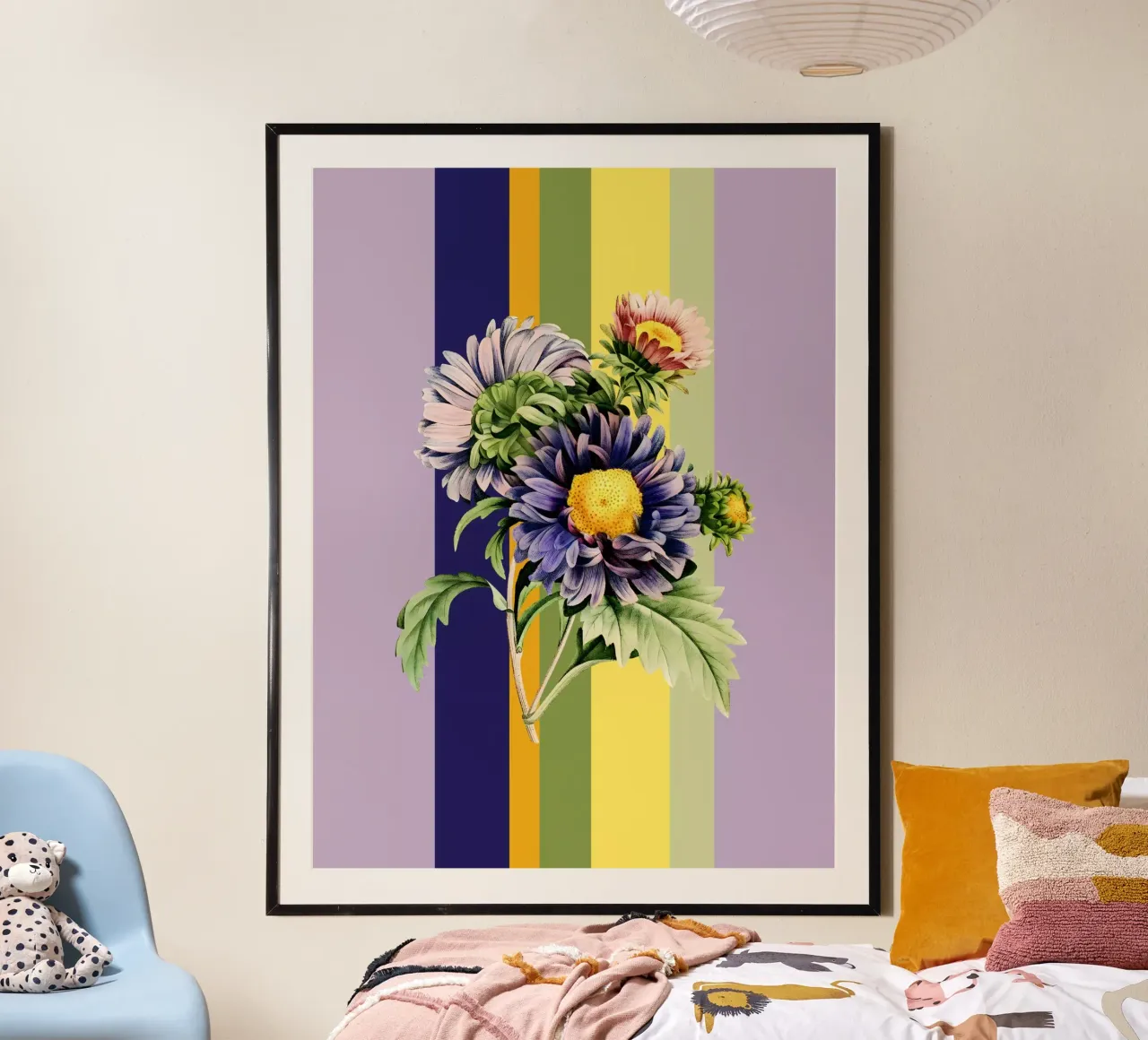 Belle Botanica 9 Aster Dumosus poster da superprint