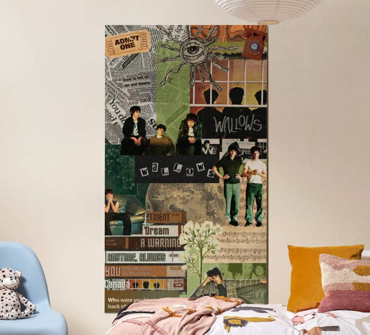 Bagliore nascosto all'interno poster con telaio in legno da ktlocb