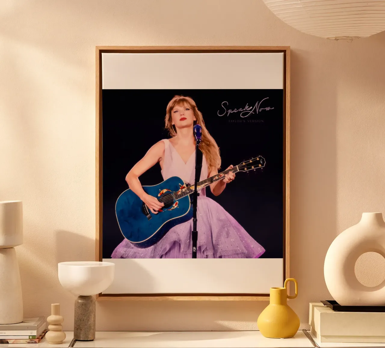 SpeakNow Taylor Swift Konzert Leinwand mit Schattenfugenrahmen von ramdakjagualma