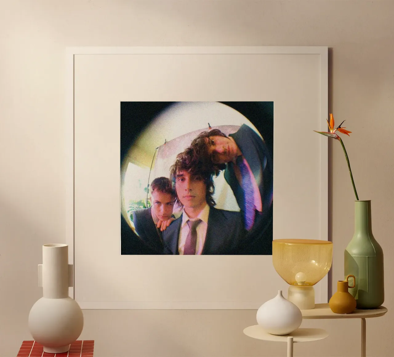 Frammenti di luce poster con telaio in legno da ktlocb