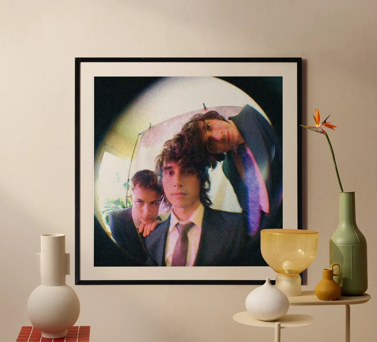 Frammenti di luce poster con telaio in legno da ktlocb