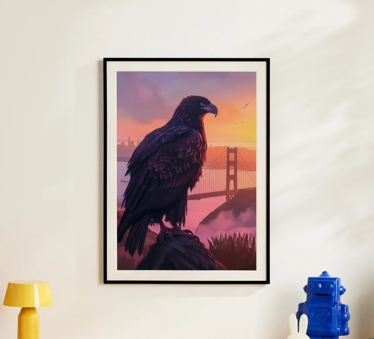 Adler San Francisco Ponte del Golden Gate poster da WILD ART