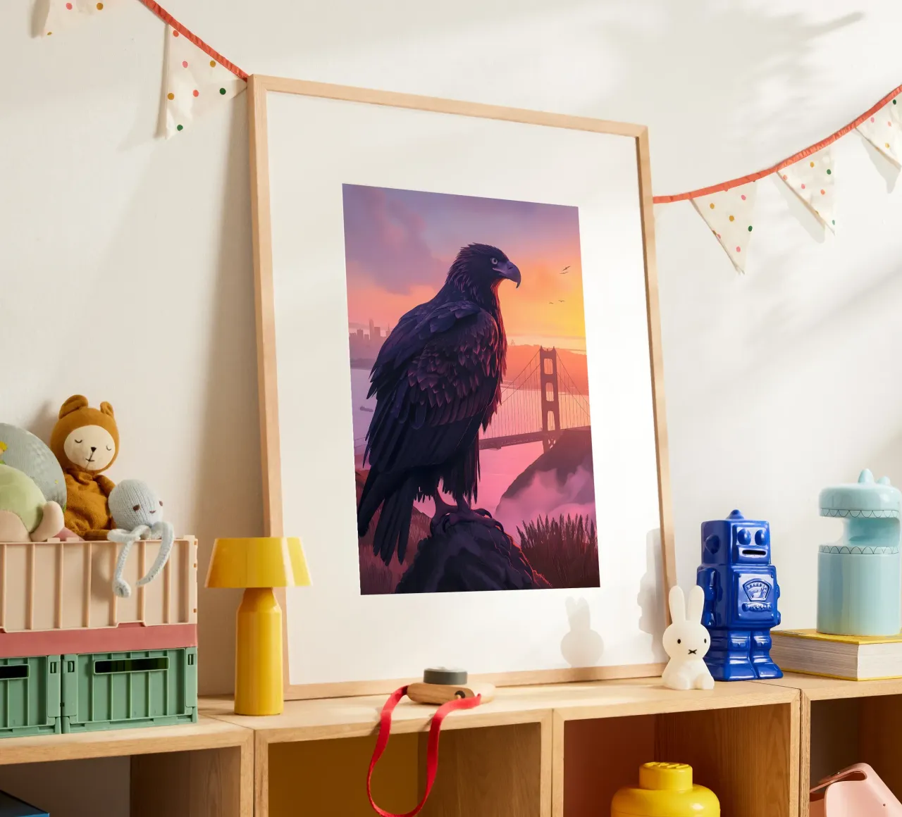 Adler San Francisco Ponte del Golden Gate poster da WILD ART