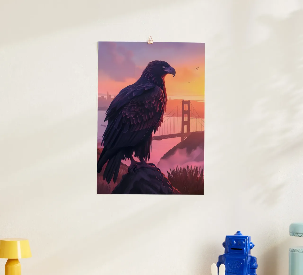 Adler San Francisco Ponte del Golden Gate poster da WILD ART