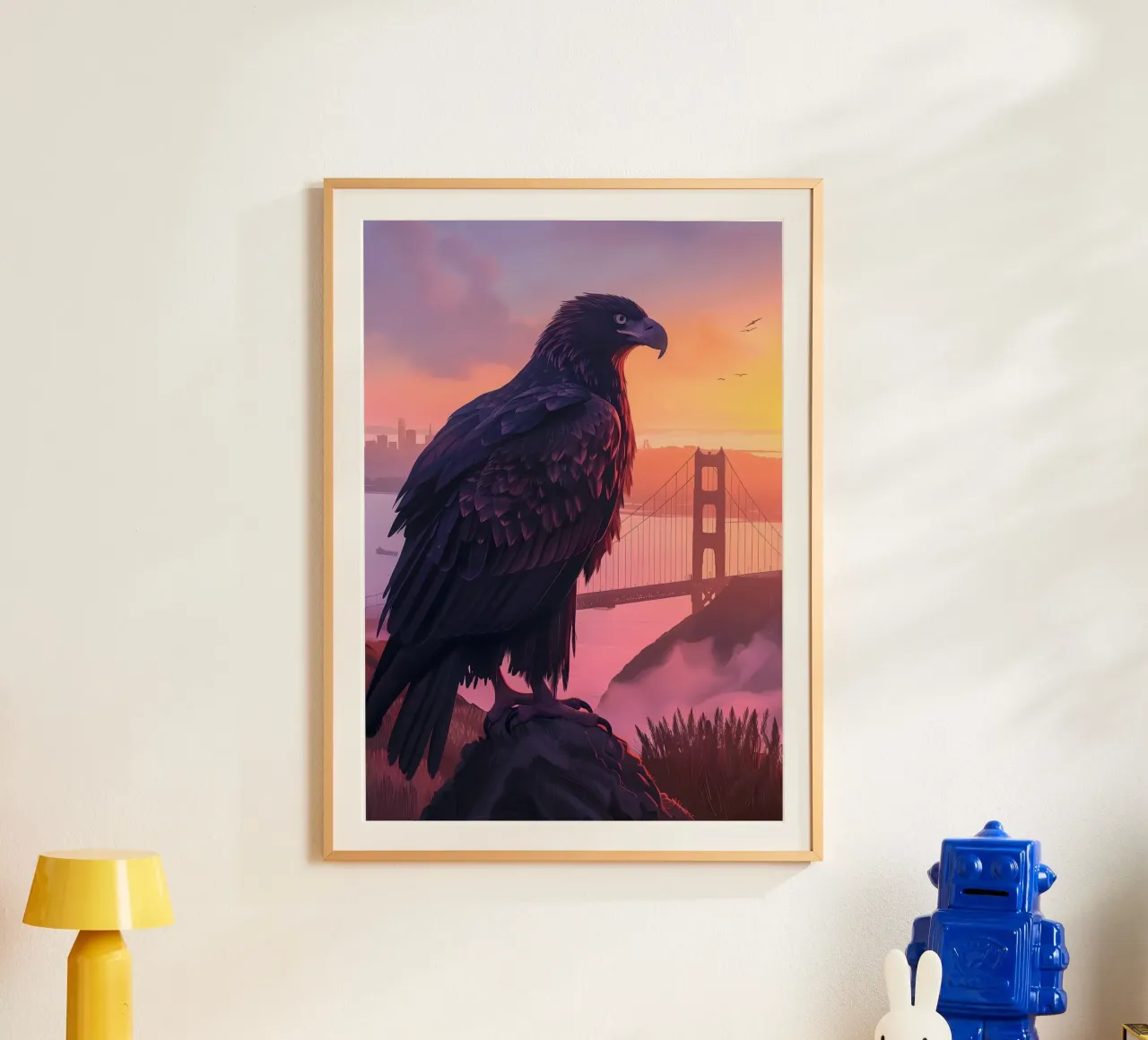 Adler San Francisco Ponte del Golden Gate poster da WILD ART