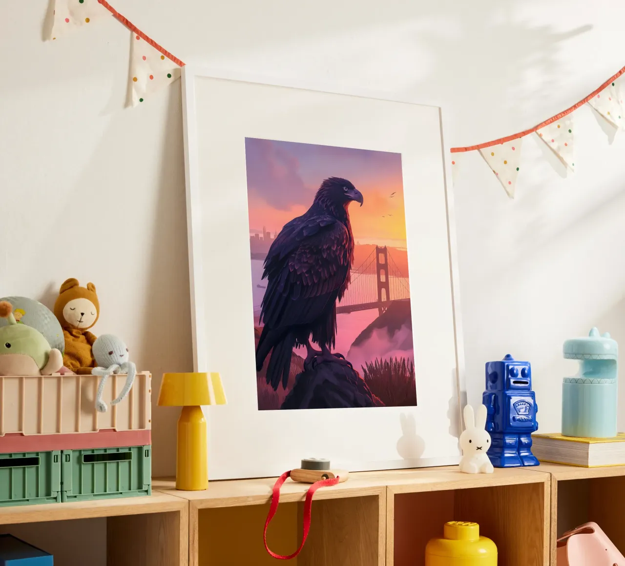 Adler San Francisco Ponte del Golden Gate poster da WILD ART