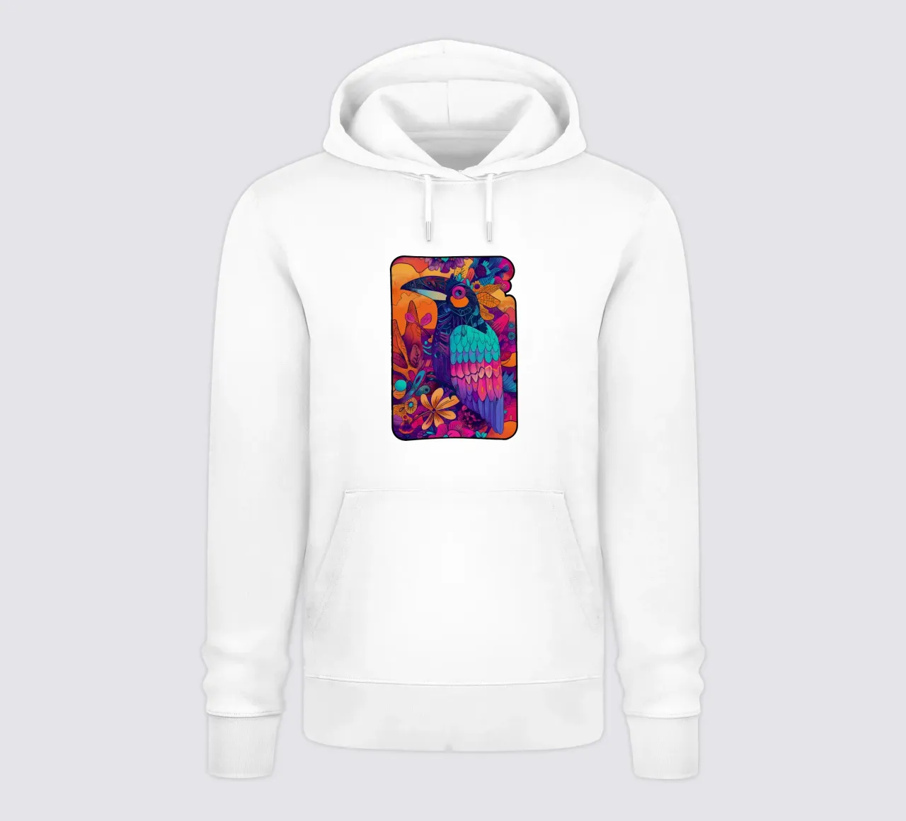 The Parrot felpa con cappuccio da Qimstudio