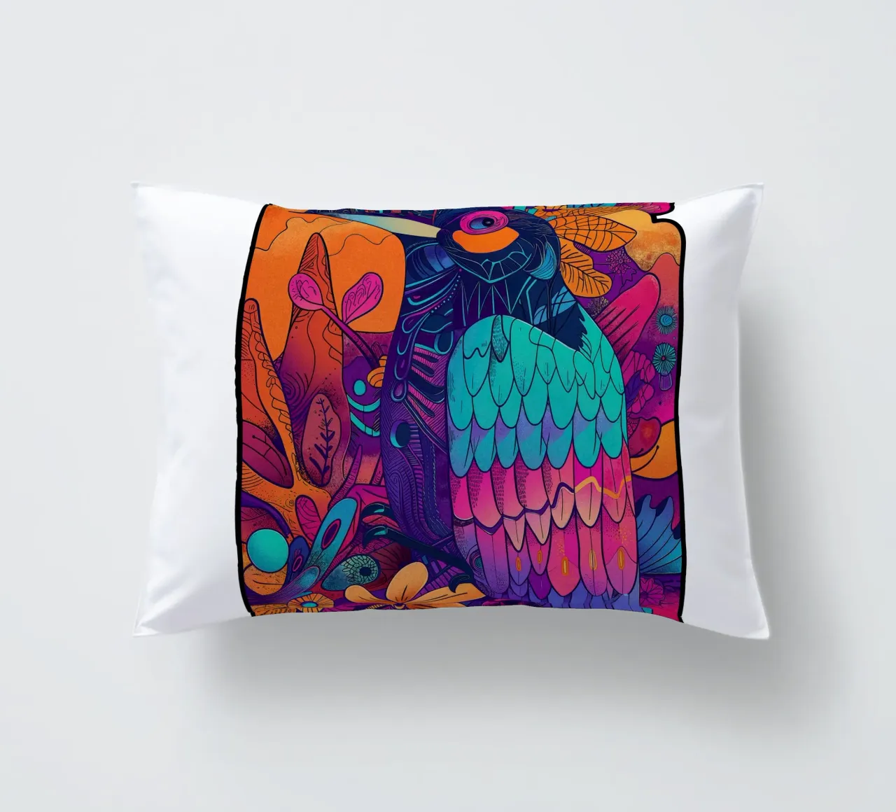 The Parrot cuscino da Qimstudio