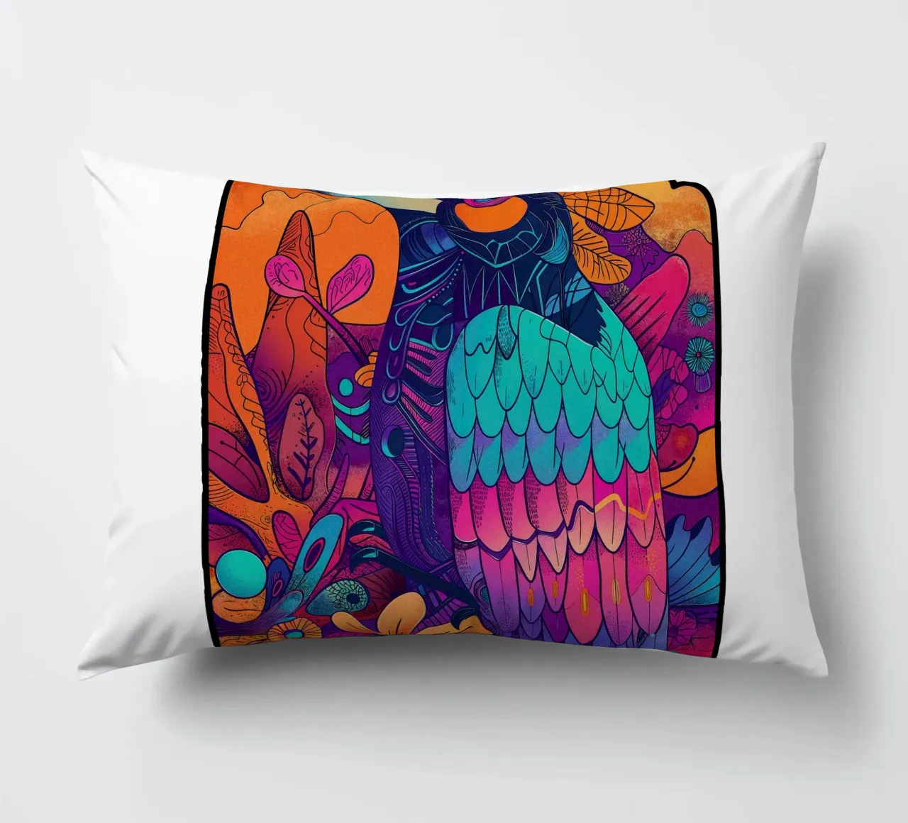 The Parrot cuscino da Qimstudio
