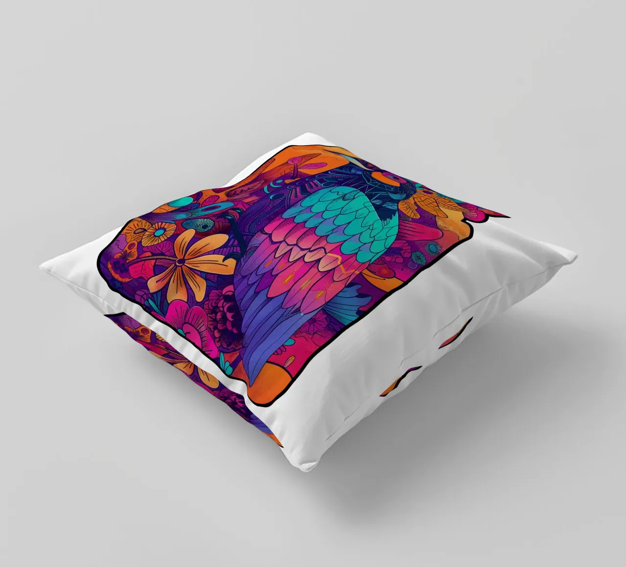 The Parrot cuscino da Qimstudio