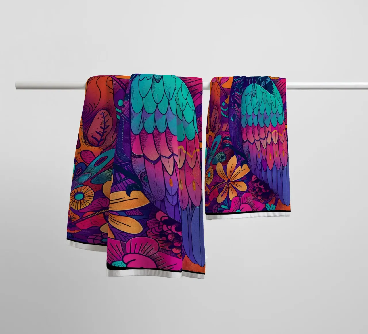 The Parrot asciugamano da bagno da Qimstudio