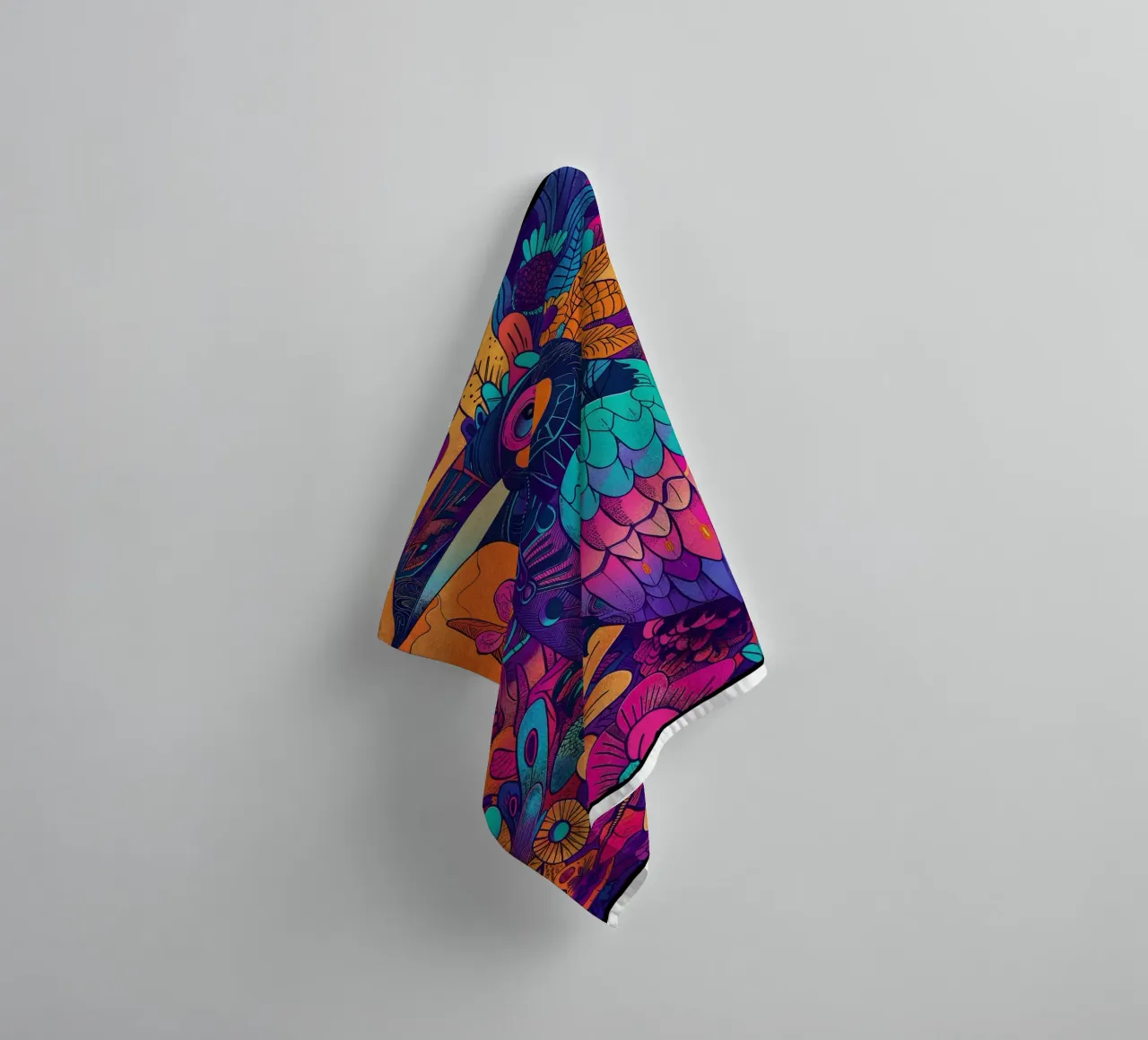 The Parrot asciugamano da bagno da Qimstudio