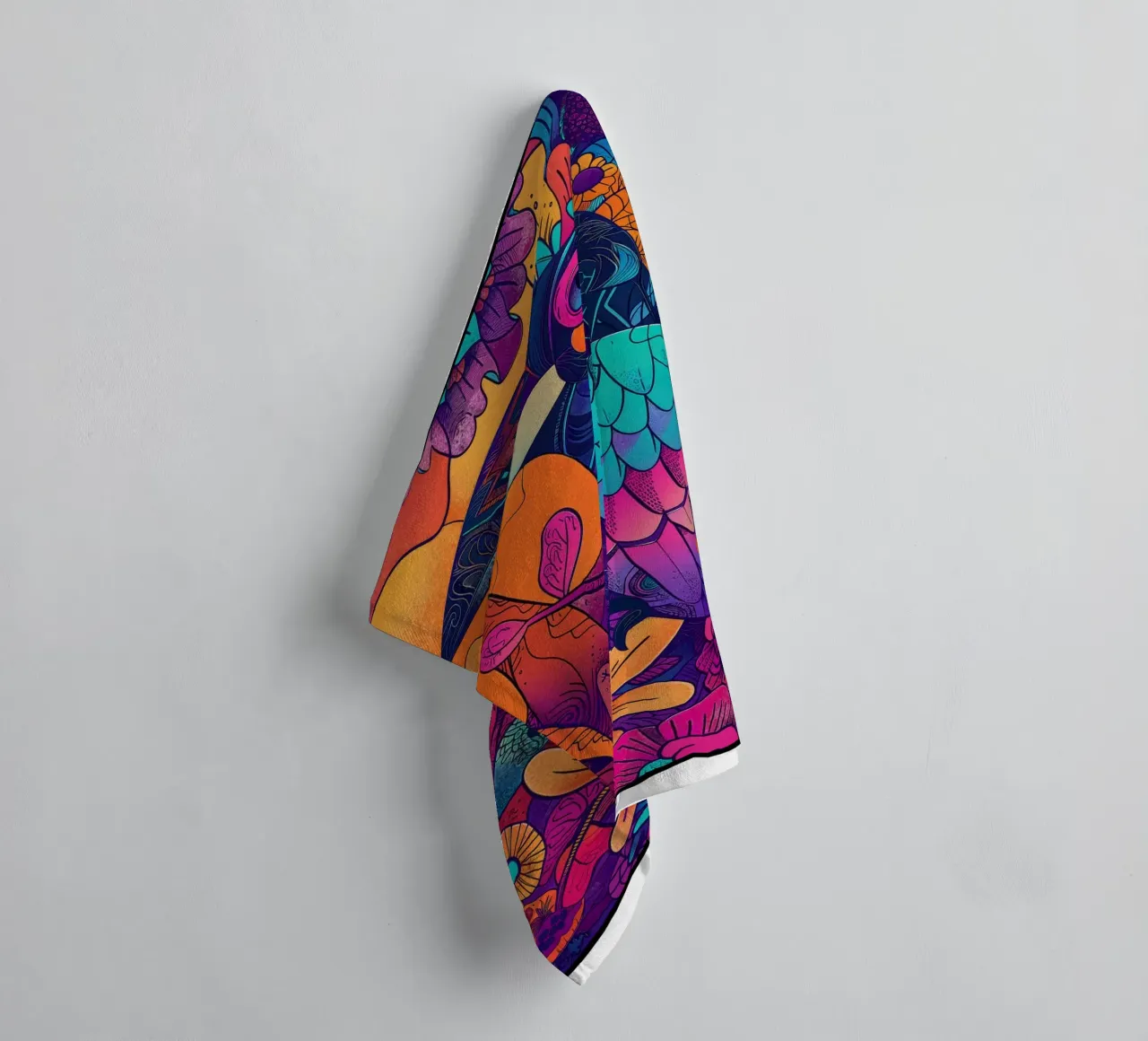 The Parrot asciugamano da bagno da Qimstudio