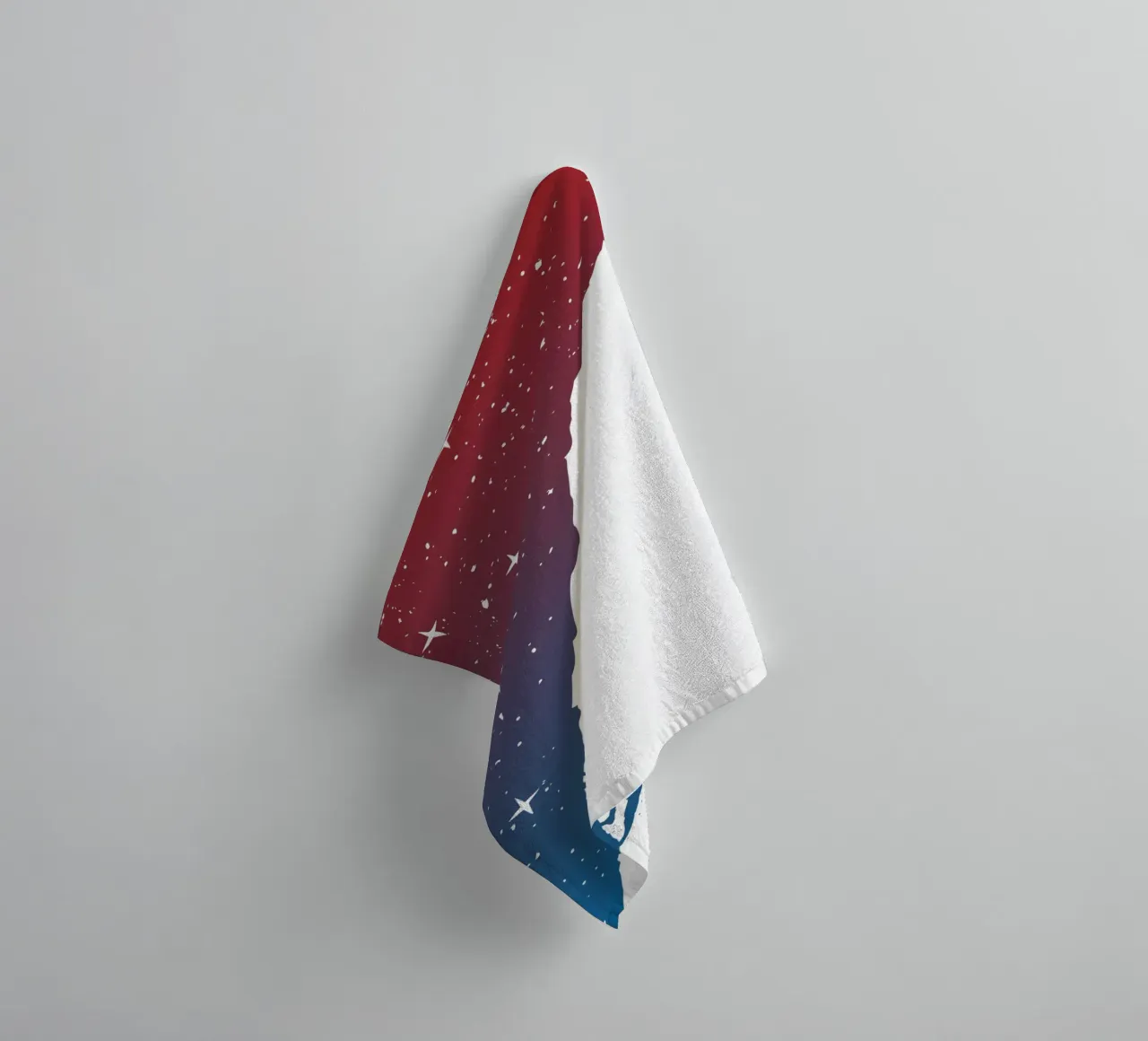 Night climbing II towel by Balazs Solti