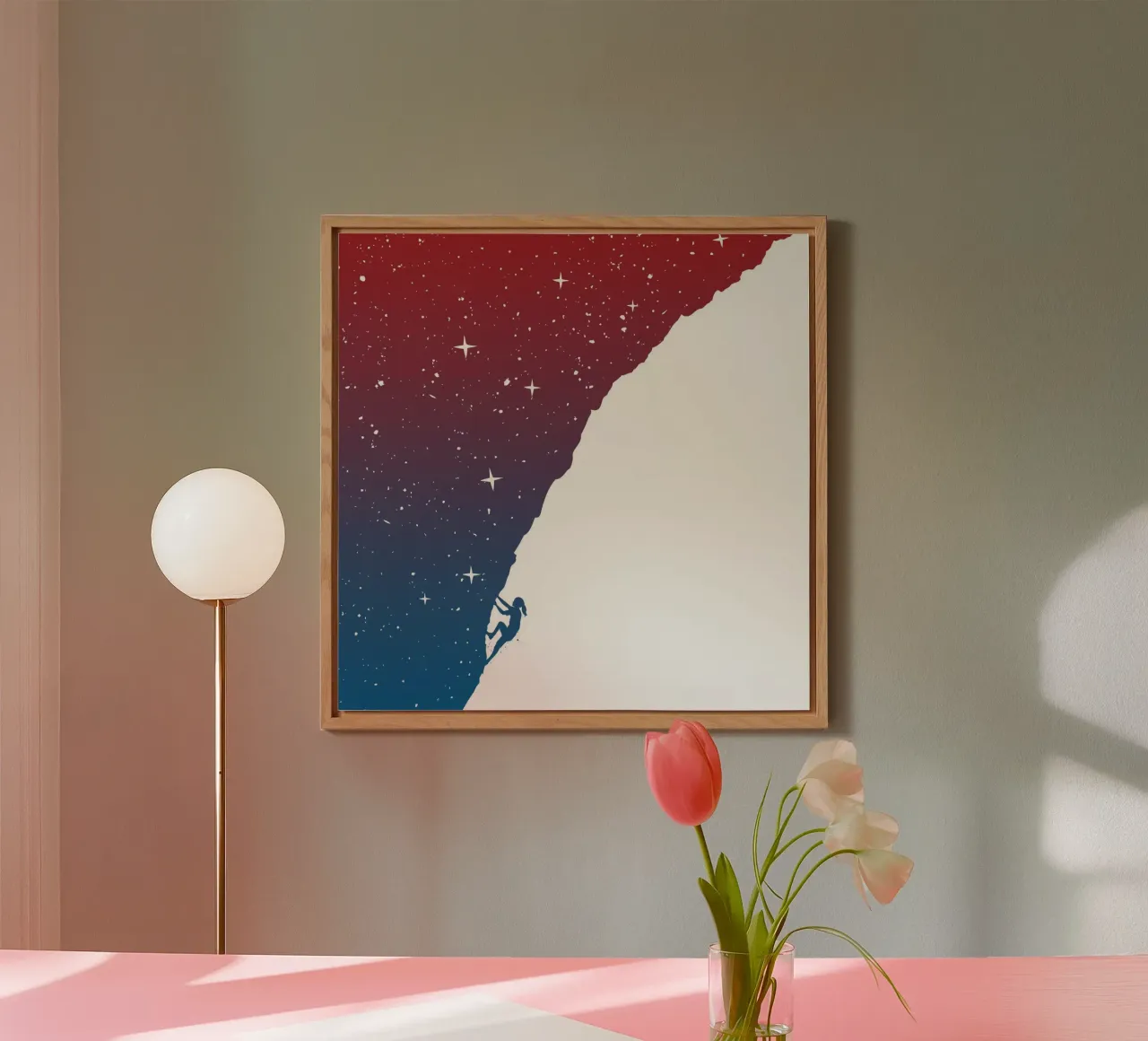 Night climbing II forex plate by Balazs Solti