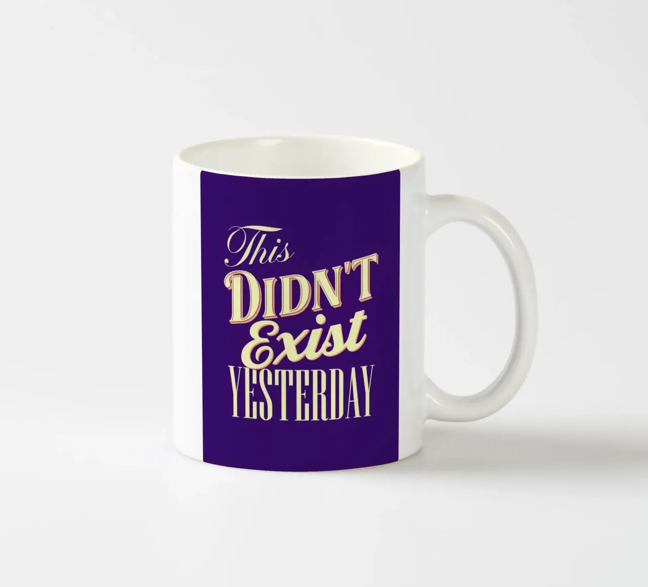 Questo non esisteva ieri - Quoziente motivante e ispiratore tazza in ceramica da inspirational quote