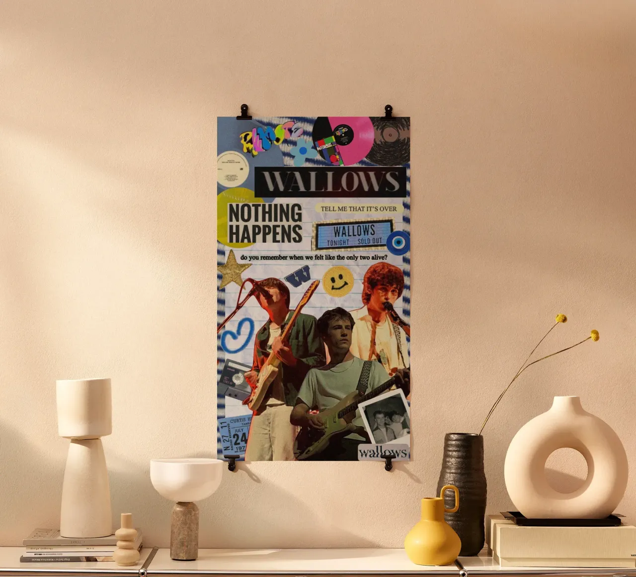 Occhi di oceano per sempre poster con telaio in legno da ktlocb