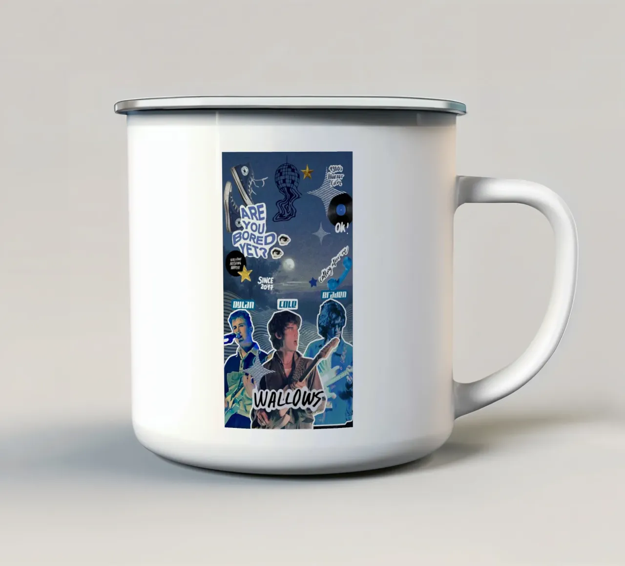 Riflessi del paesaggio onirico tazza in smalto da ktlocb
