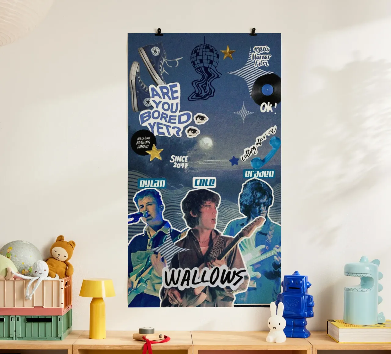 Riflessi del paesaggio onirico poster con telaio in legno da ktlocb