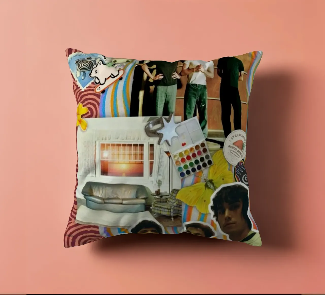 Cuore cosmico indie cuscino da ktlocb